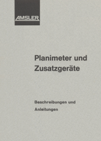 Amsler Planimeter Anleitung